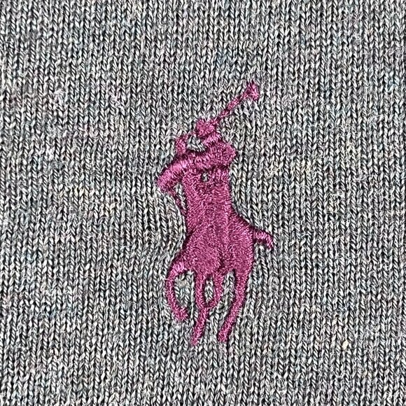 Polo Ralph Lauren Mens Forest Green 100% Pima Cotton V-Neck Sweater Sz XL - Picture 5 of 5